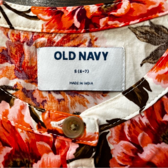 NWT Old Navy Floral Long Sleeve  Dress size small 6/7 - Picture 9 of 9